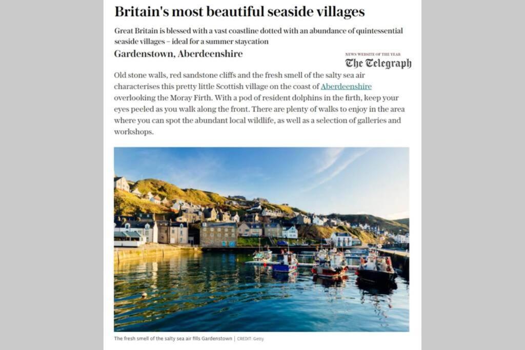 Bellevue Holiday Cottage Gardenstown Exteriör bild